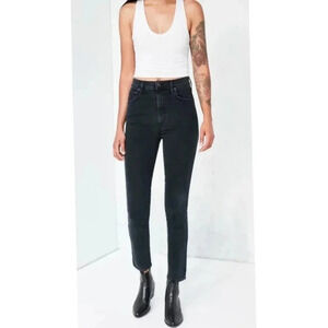 AGOLDE Roxanne Super High Rise Skinny in Washed Black